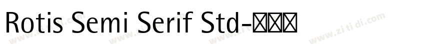 Rotis Semi Serif Std字体转换